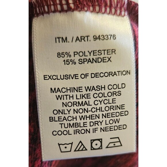 Kirkland Signature Fleece-Lined Running Shirt Maroon Size Medium - Picture 4 of 4